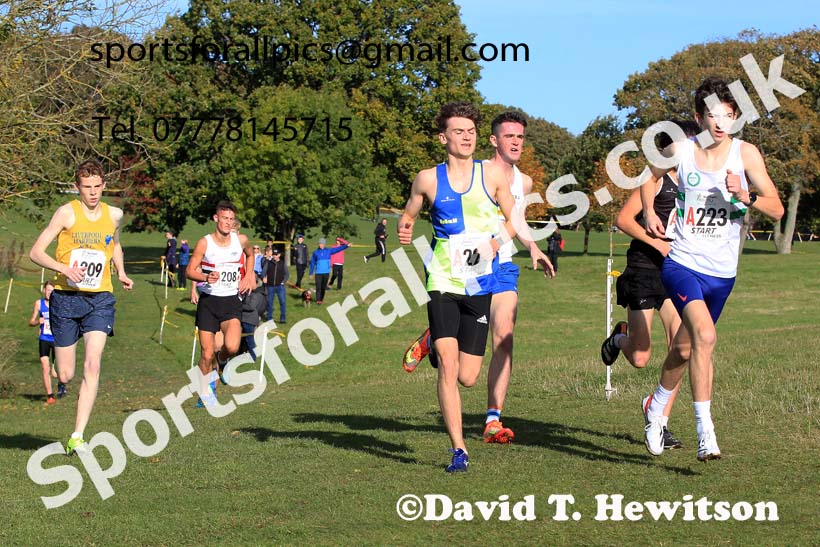 Mens under-17s 2022 Northern Cross Country Relays, Graves Park, Sheffield. Photo: David T. Hewitson/Sports for All Pics